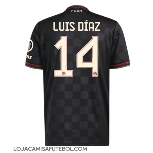 Camisa de Futebol Bayern Munich Luis Diaz #14 Equipamento Alternativo 2025-26 Manga Curta Camisa de Futebol Bayern Munich Luis Diaz #14 Equipamento Alternativo 2025-26 Manga Curta